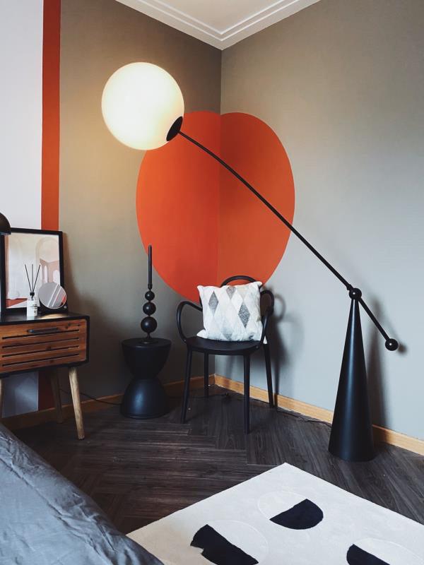 Ortalil Modern Arc Floor Lamp-Neutral Decor