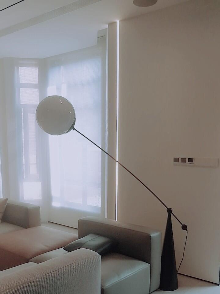 Ortalil Modern Arc Floor Lamp-Neutral Decor