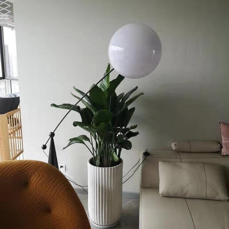 Ortalil Modern Arc Floor Lamp-Neutral Decor