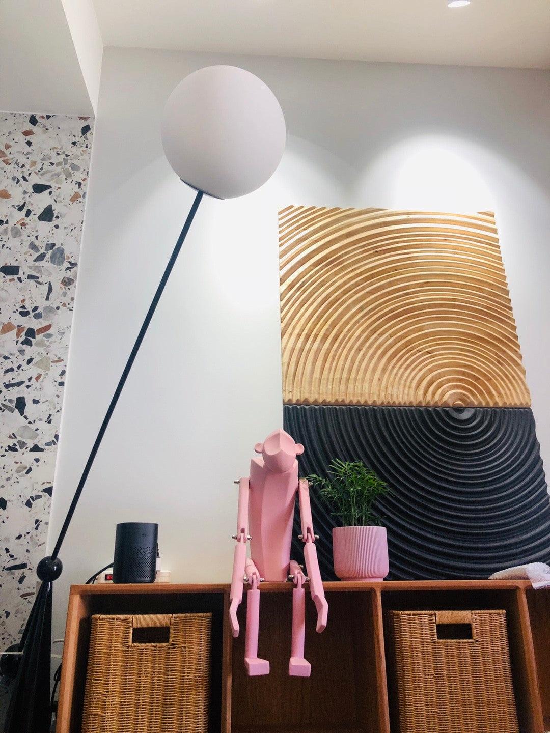 Ortalil Modern Arc Floor Lamp-Neutral Decor
