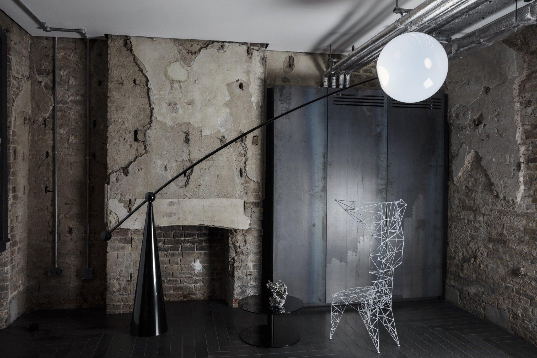 Ortalil Modern Arc Floor Lamp-Neutral Decor