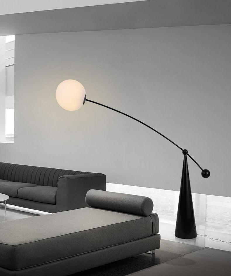 Ortalil Modern Arc Floor Lamp-Neutral Decor