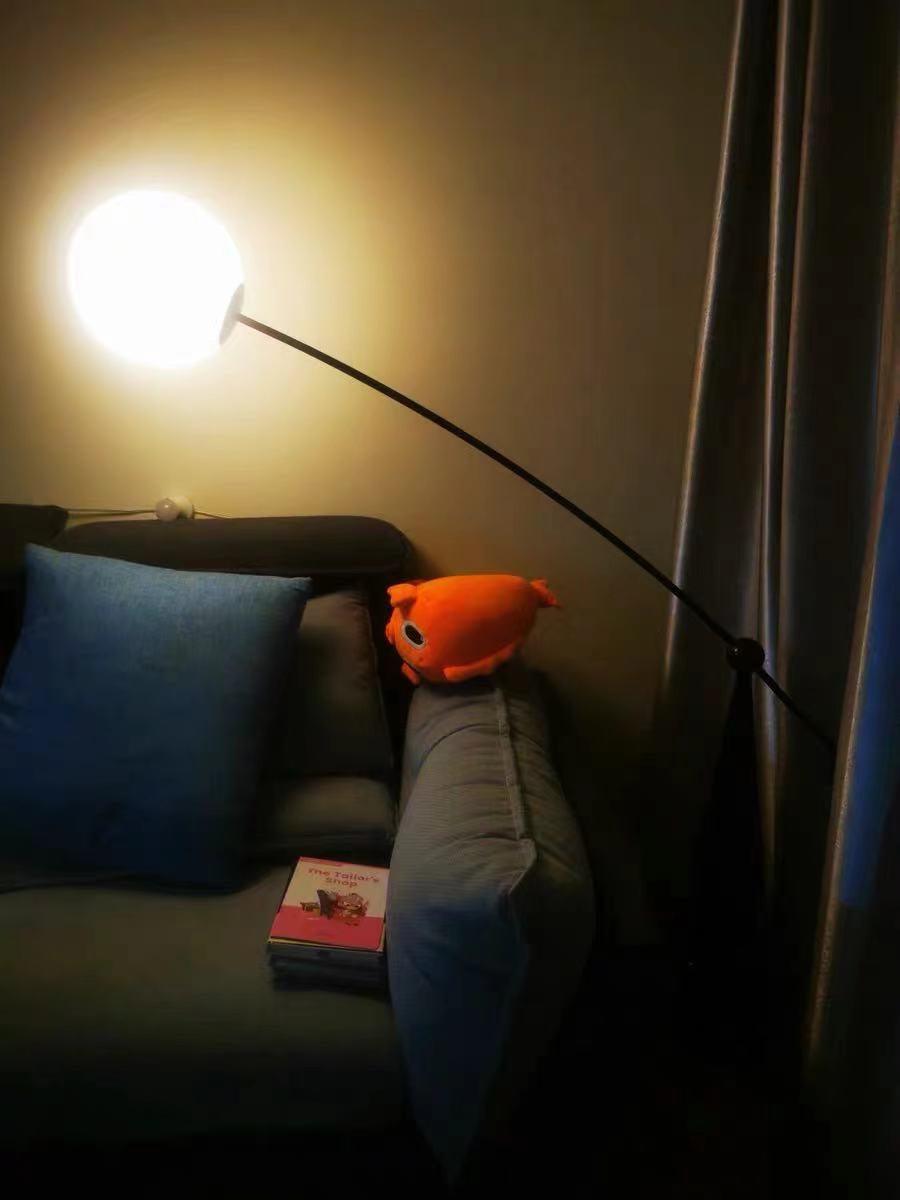 Ortalil Modern Arc Floor Lamp-Neutral Decor