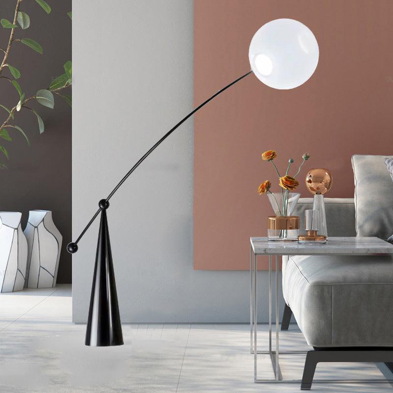 Ortalil Modern Arc Floor Lamp-Neutral Decor