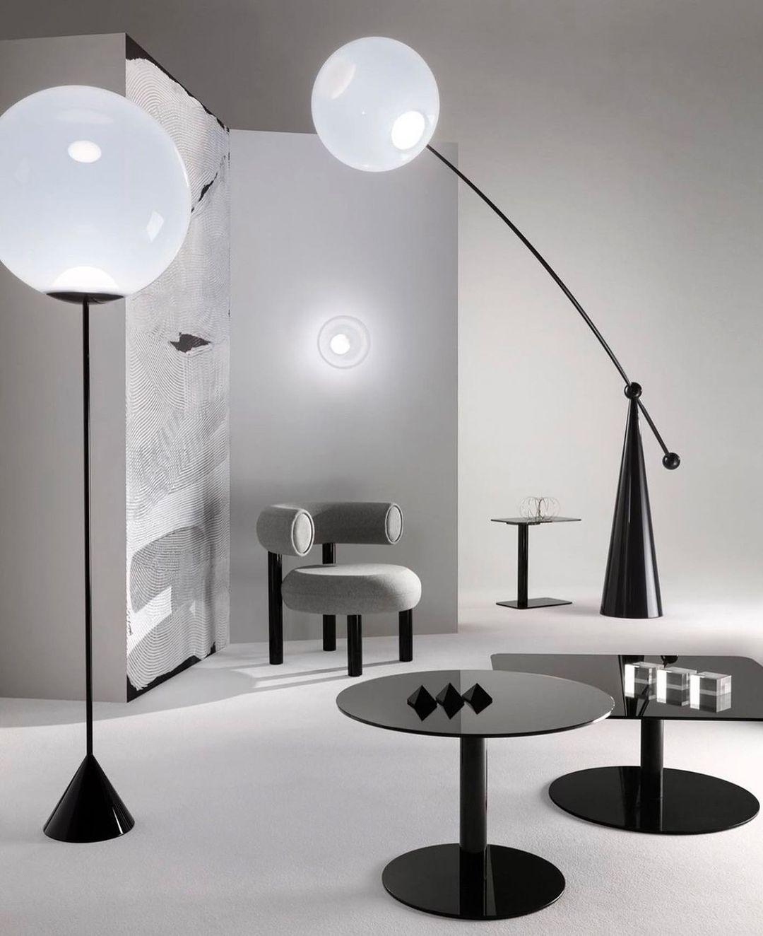 Ortalil Modern Arc Floor Lamp-Neutral Decor