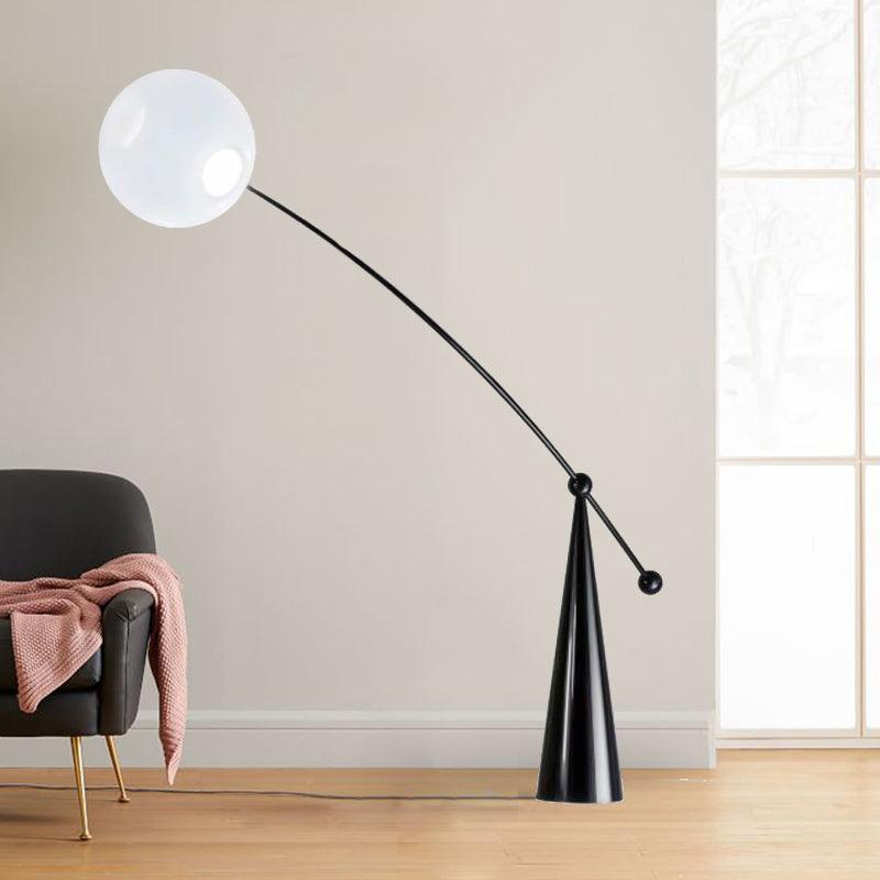 Ortalil Modern Arc Floor Lamp-Neutral Decor