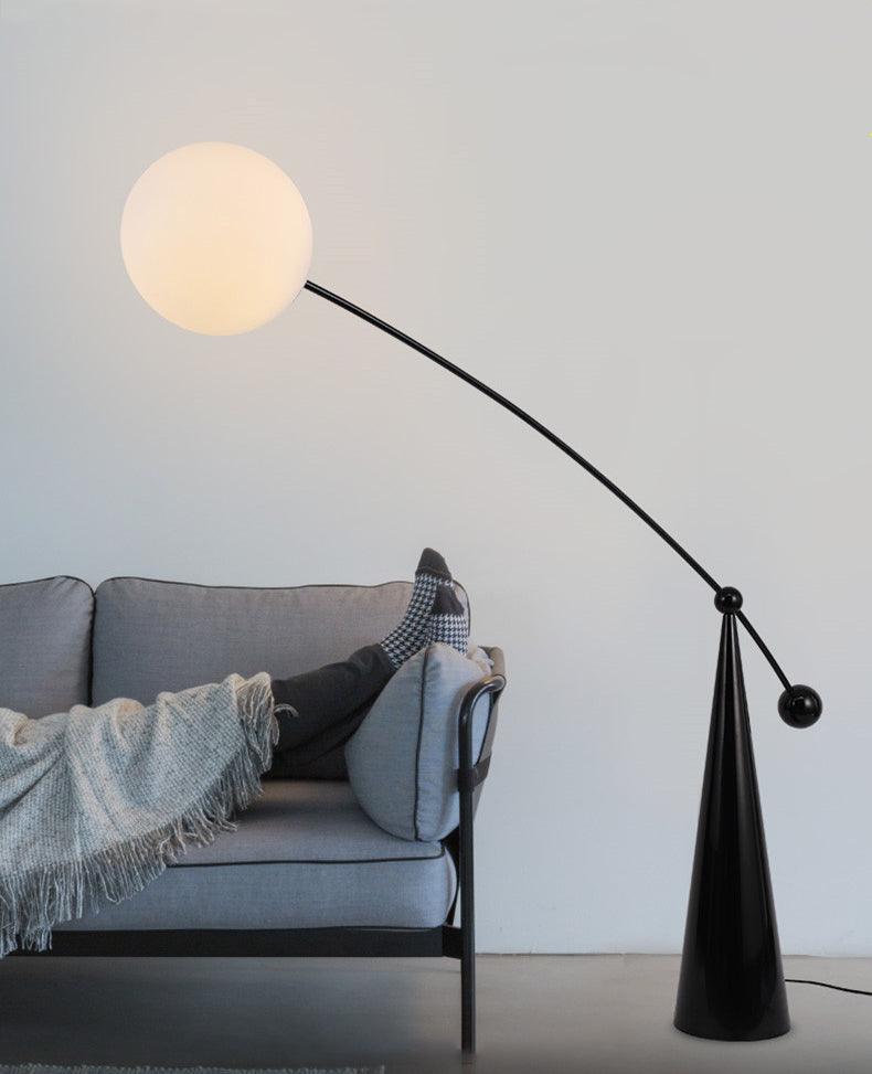 Ortalil Modern Arc Floor Lamp-Neutral Decor