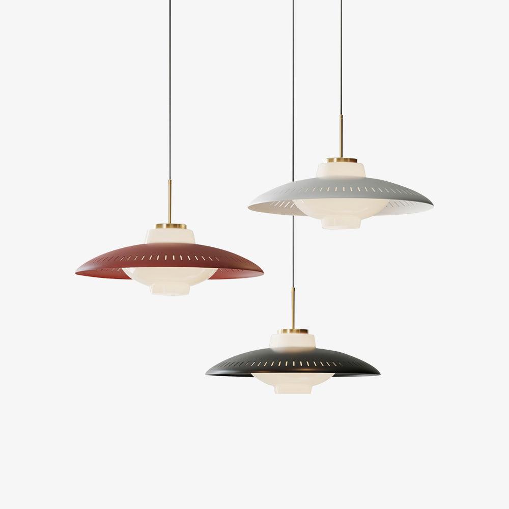 Evelo Pendant Lamp Opal Glass Wide Shade Classic-Neutral Decor