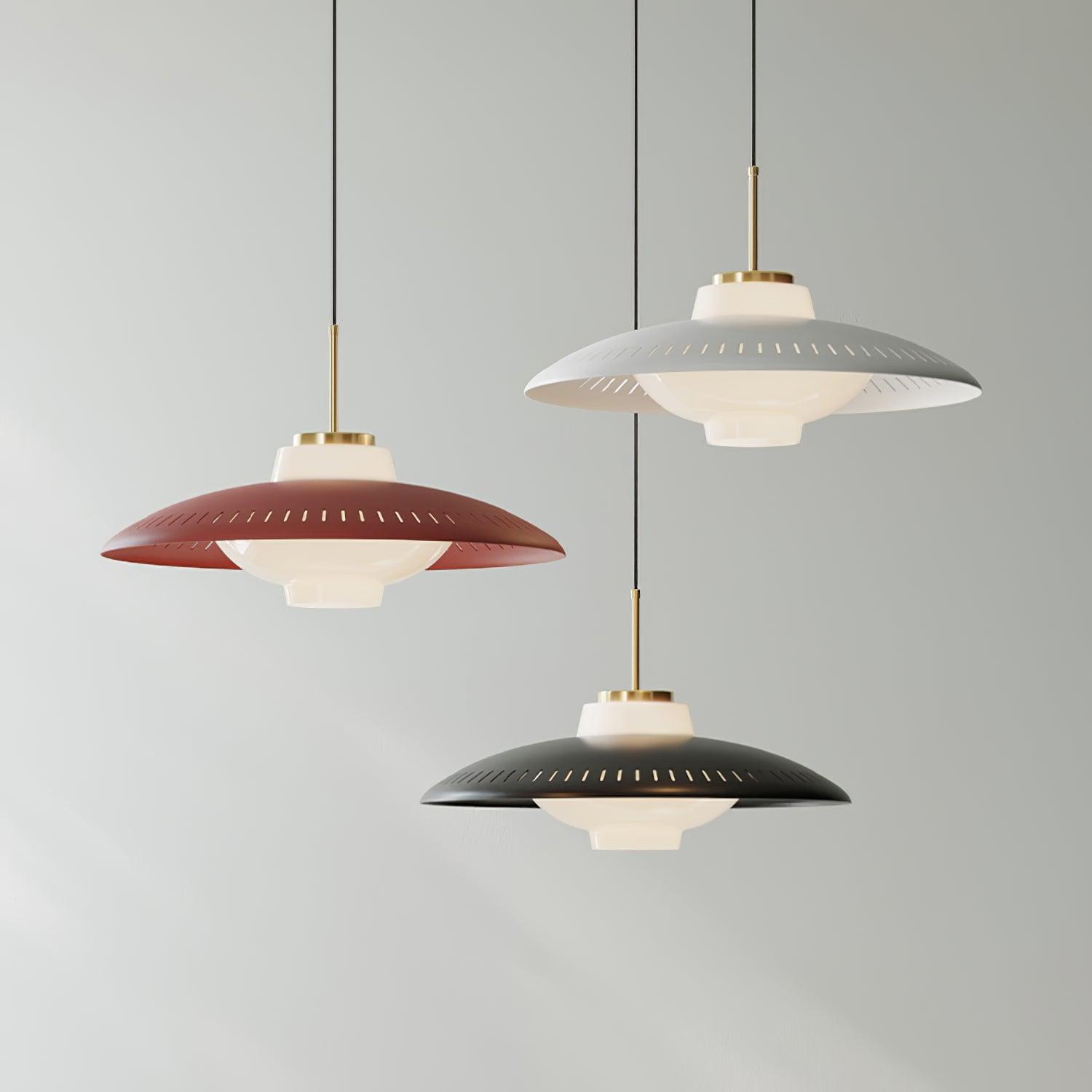 Evelo Pendant Lamp Opal Glass Wide Shade Classic-Neutral Decor