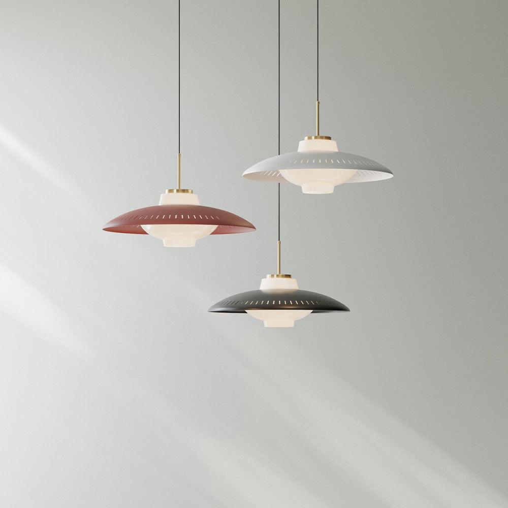 Evelo Pendant Lamp Opal Glass Wide Shade Classic-Neutral Decor