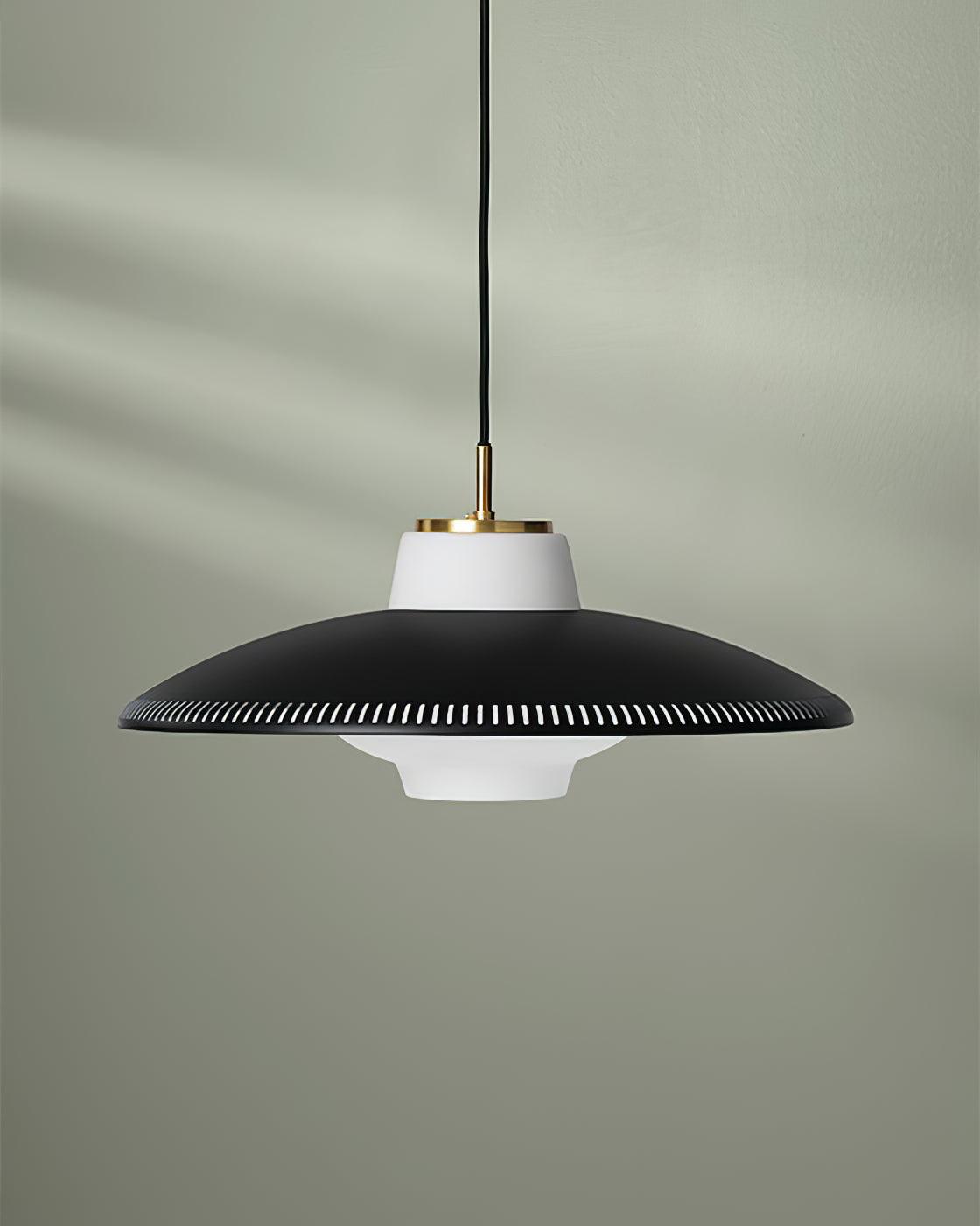 Evelo Pendant Lamp Opal Glass Wide Shade Classic-Neutral Decor
