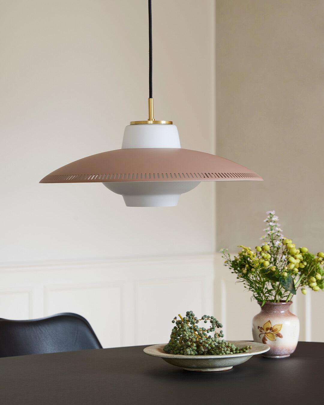 Evelo Pendant Lamp Opal Glass Wide Shade Classic-Neutral Decor
