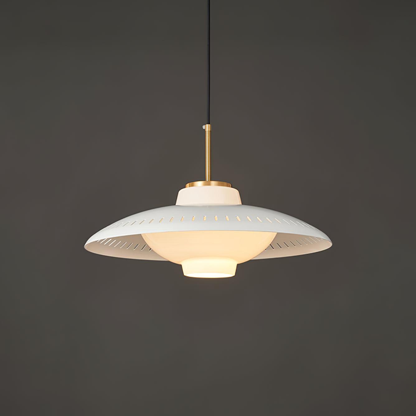 Evelo Pendant Lamp Opal Glass Wide Shade Classic-Neutral Decor