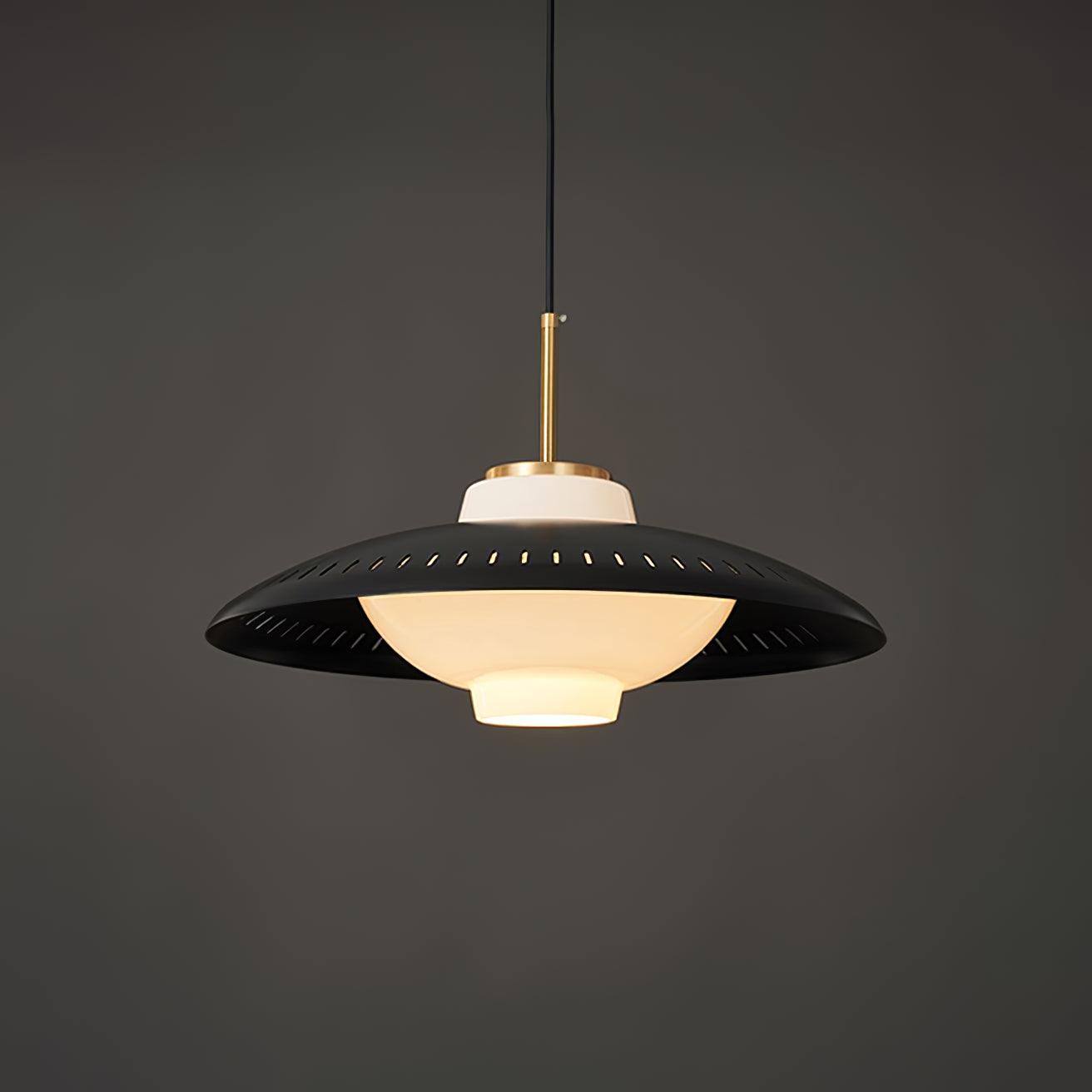 Evelo Pendant Lamp Opal Glass Wide Shade Classic-Neutral Decor