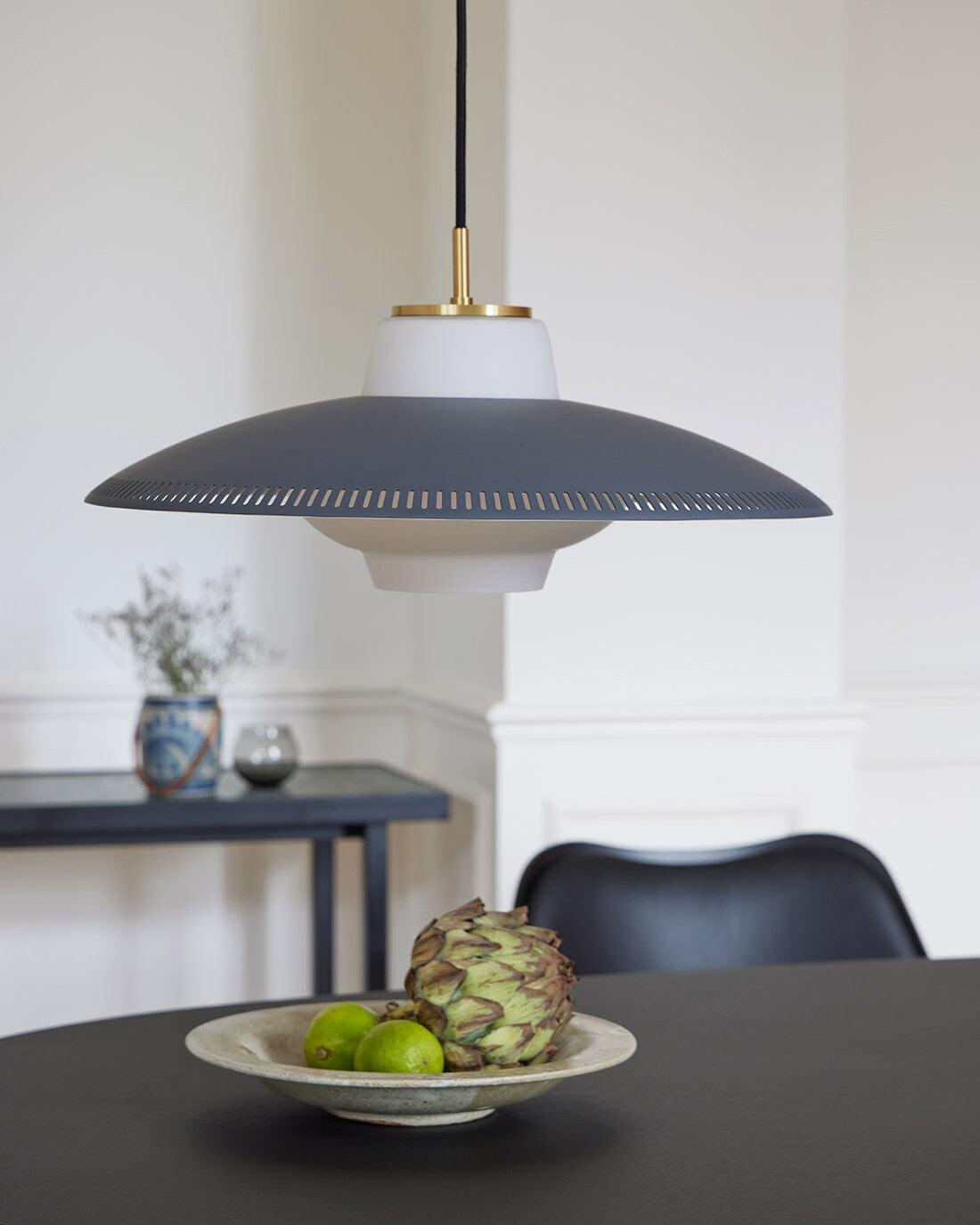 Evelo Pendant Lamp Opal Glass Wide Shade Classic-Neutral Decor
