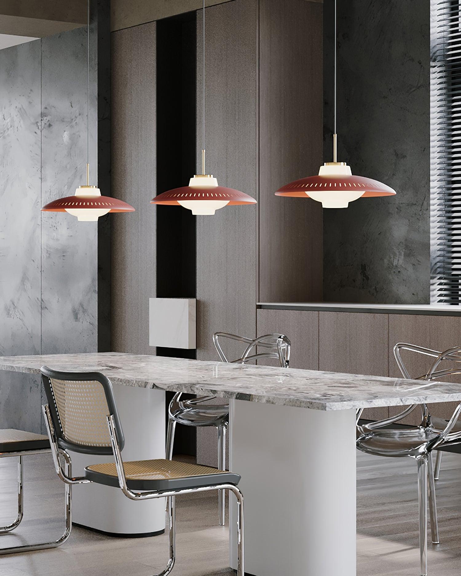 Evelo Pendant Lamp Opal Glass Wide Shade Classic-Neutral Decor