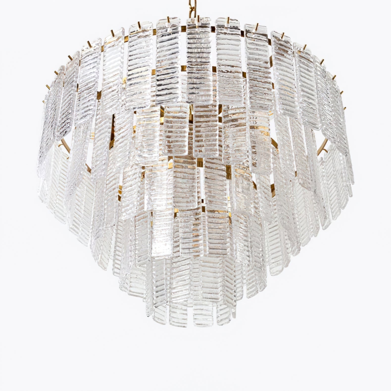Aurora Chandelier Pink Murano Glass Layered Vintage Luxury-Neutral Decor