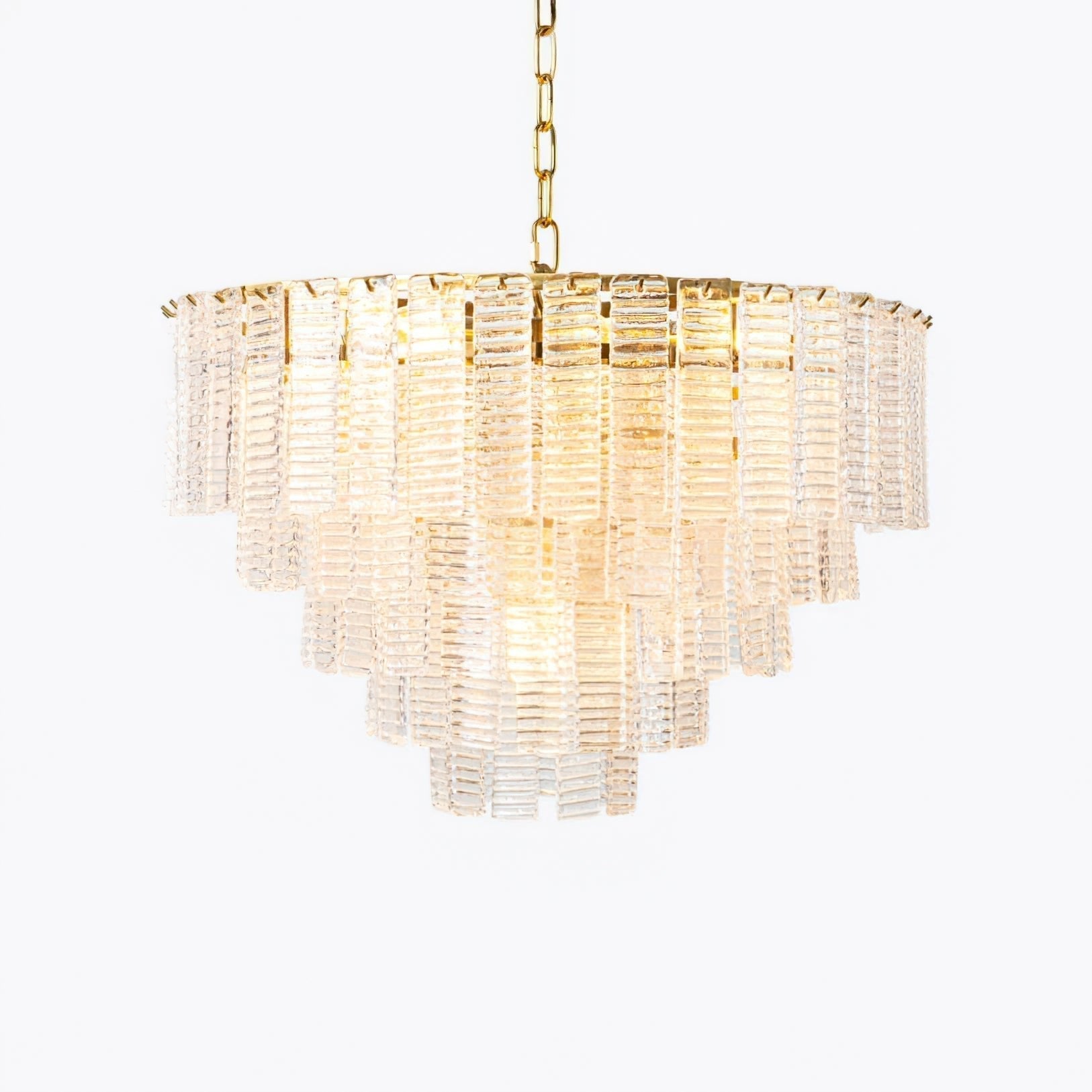 Aurora Chandelier Pink Murano Glass Layered Vintage Luxury-Neutral Decor