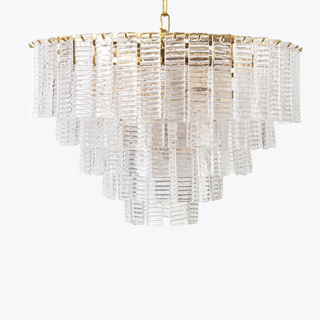 Aurora Chandelier Pink Murano Glass Layered Vintage Luxury-Neutral Decor