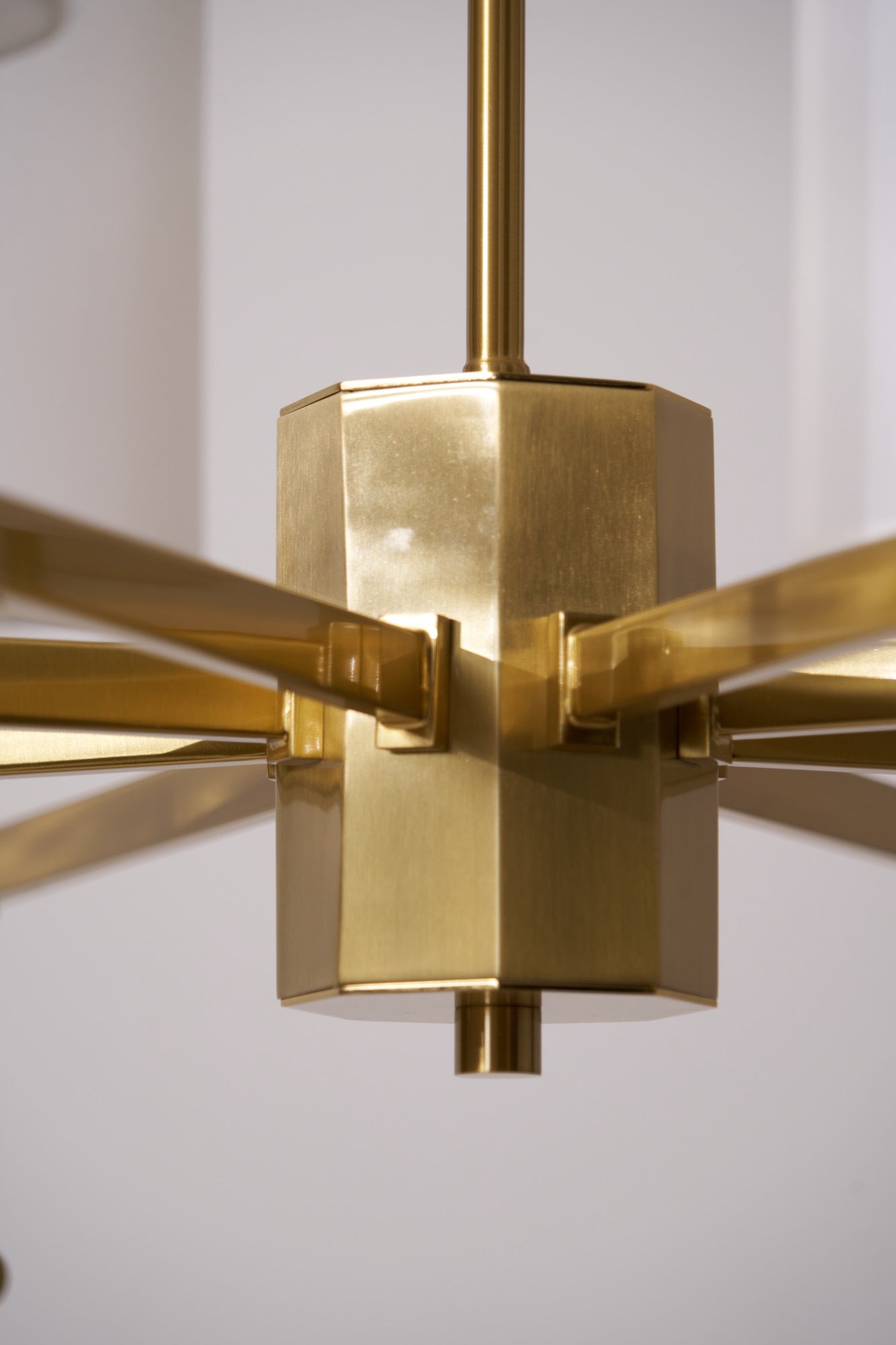 Ulcarisra Traditional Vintage Brass Fabric Chandelier-Neutral Decor