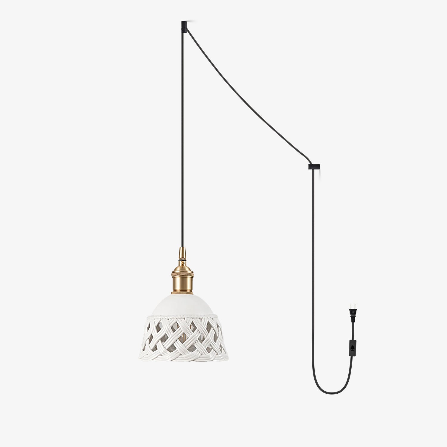 Seluna Ceramic Pendant Light-Neutral Decor