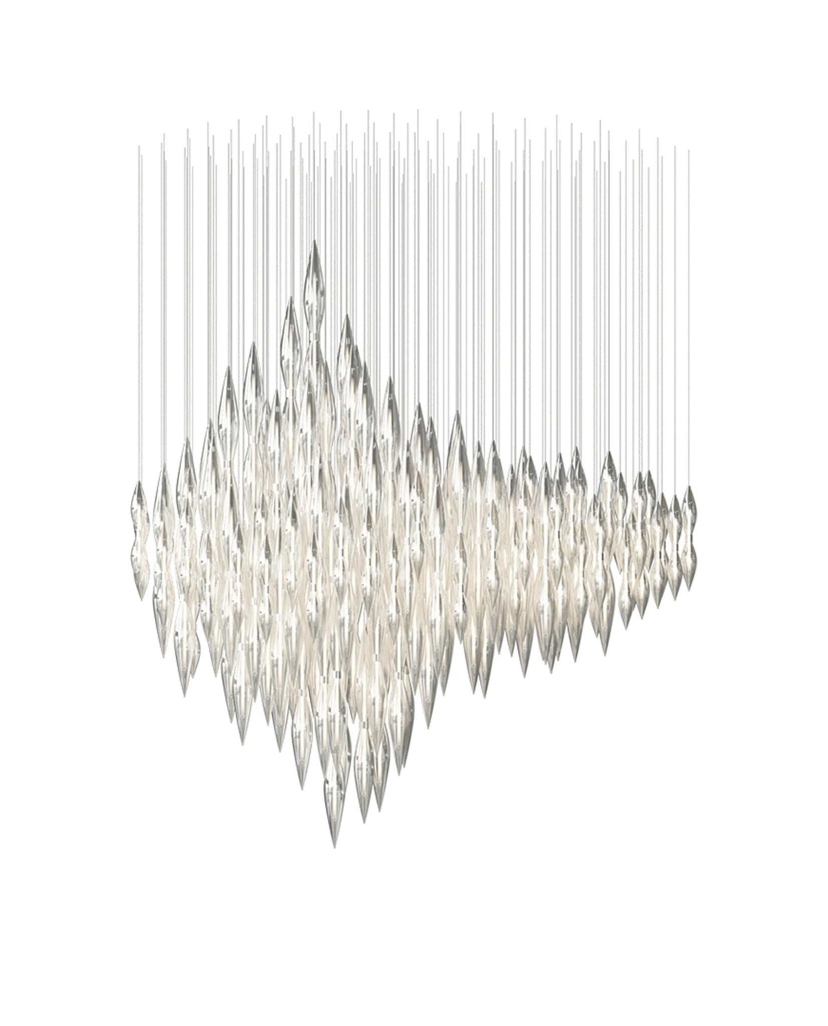 Oloren Prismatic Crystal Chandelier-Neutral Decor