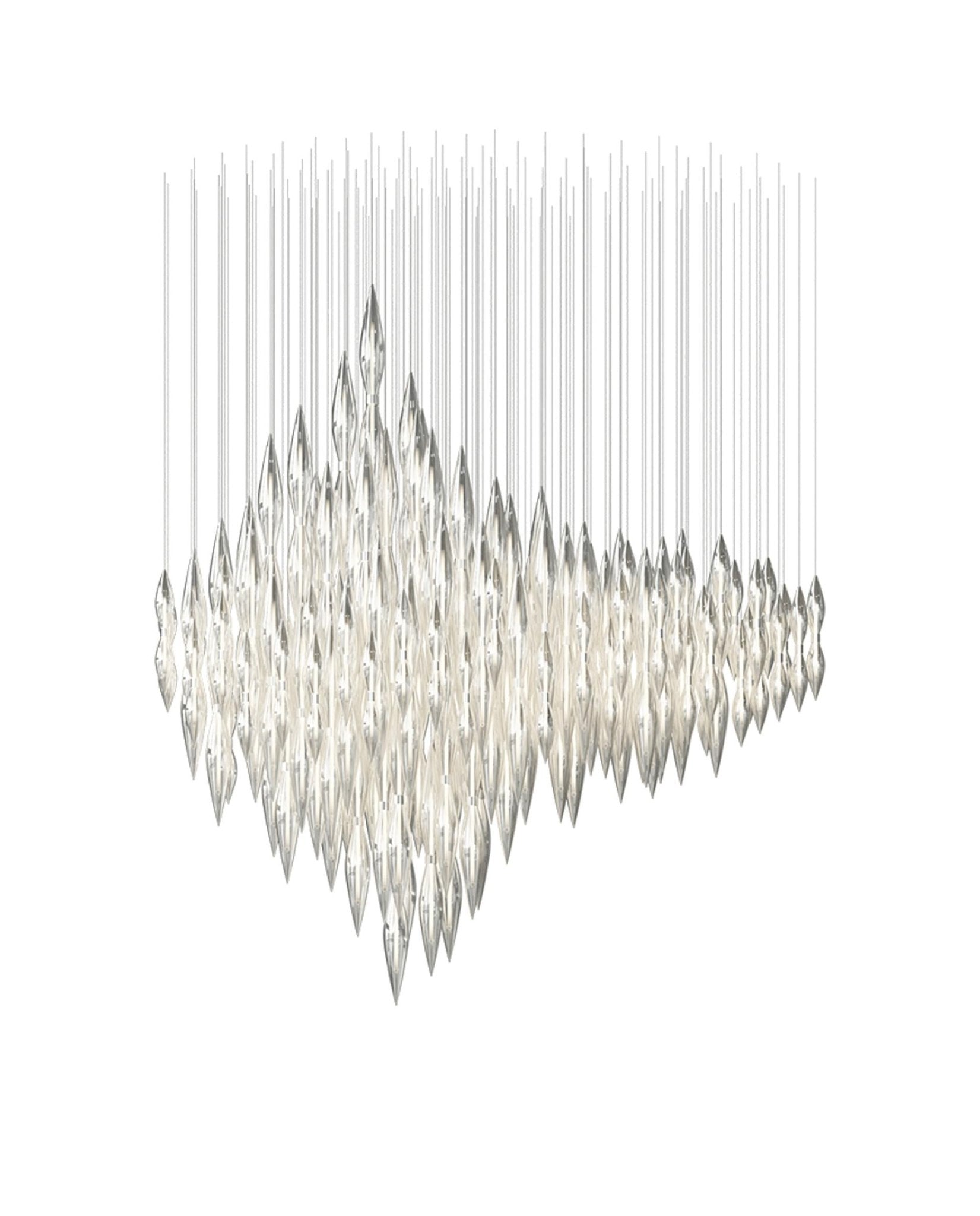 Oloren Prismatic Crystal Chandelier-Neutral Decor