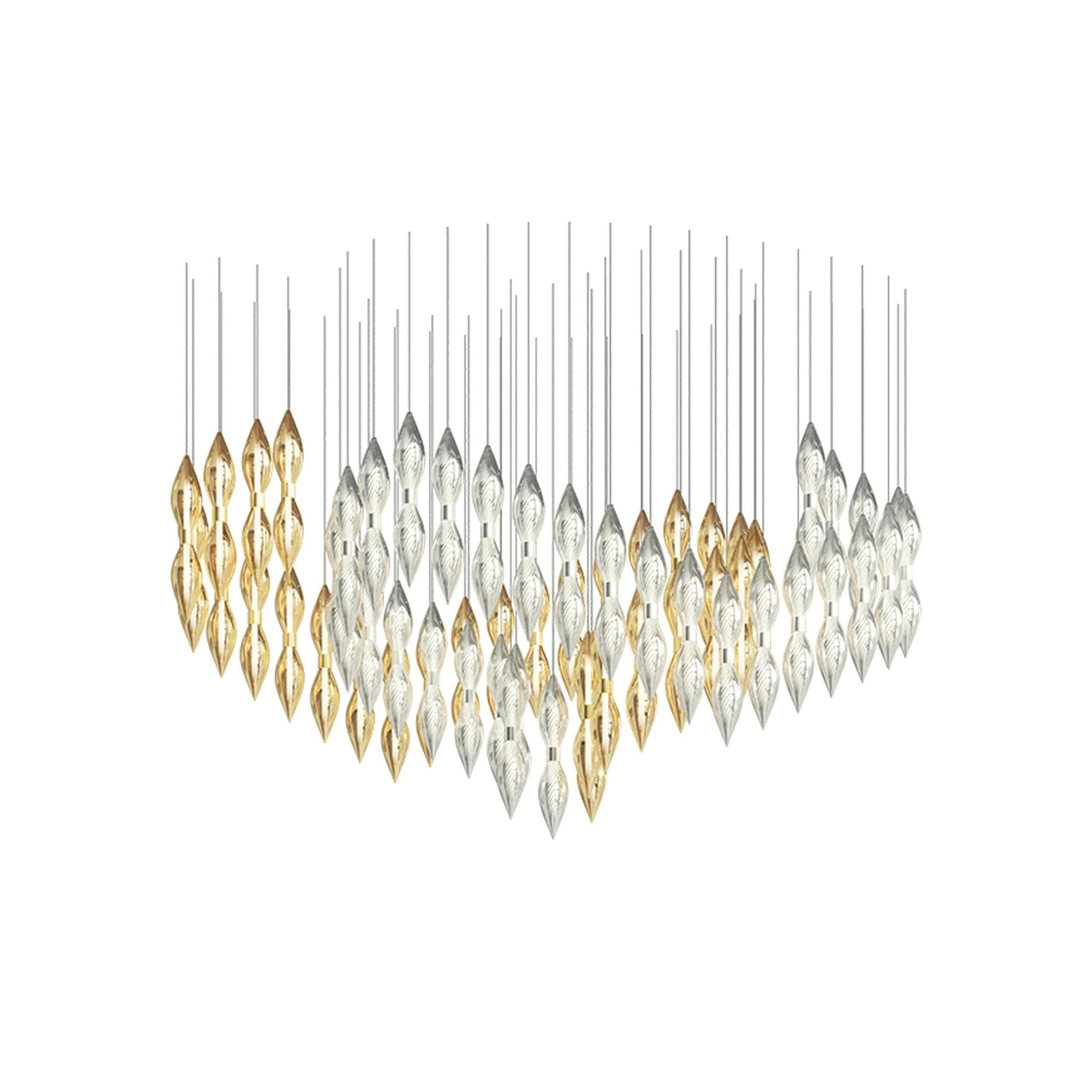 Oloren Prismatic Crystal Chandelier-Neutral Decor