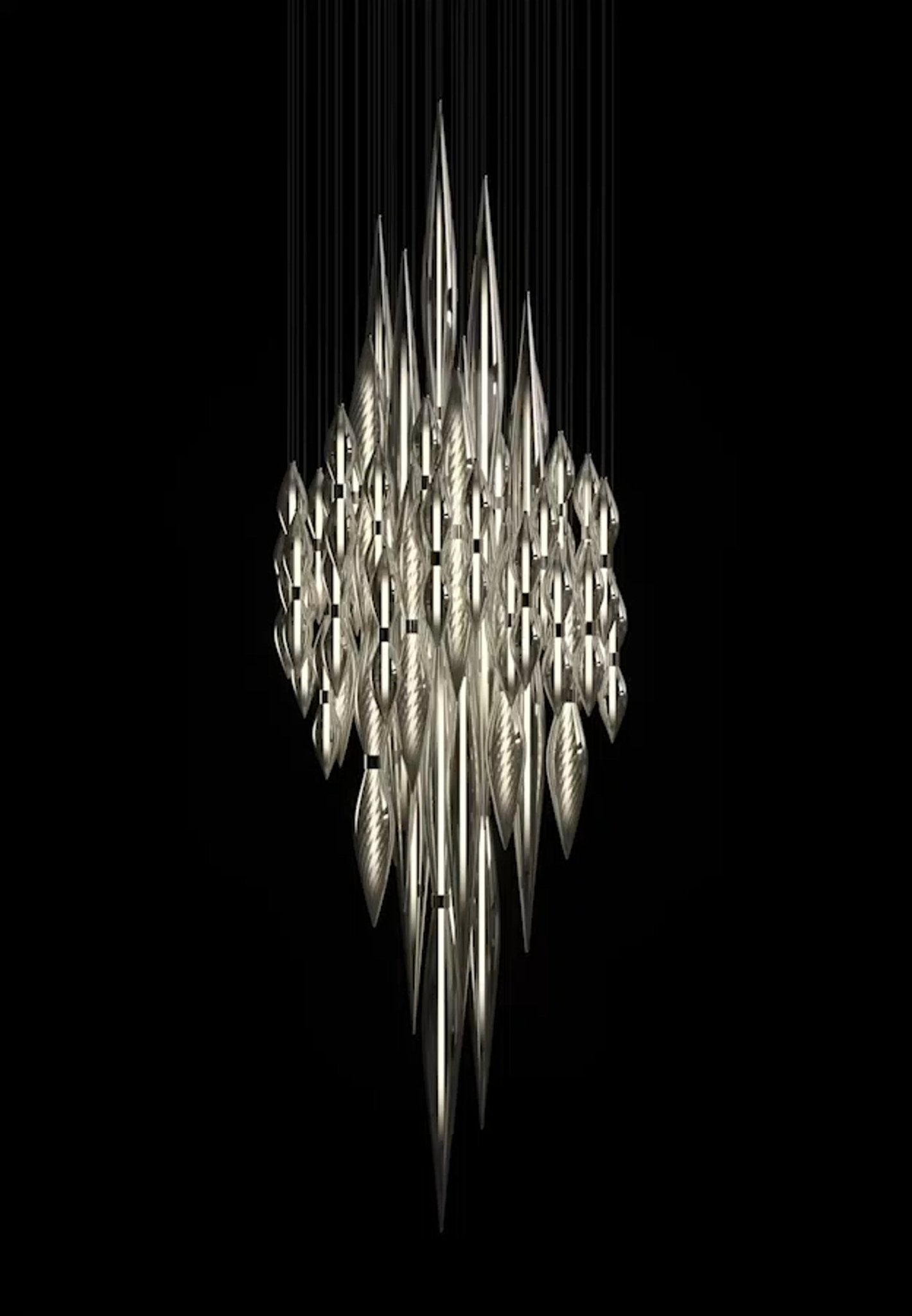 Oloren Prismatic Crystal Chandelier-Neutral Decor
