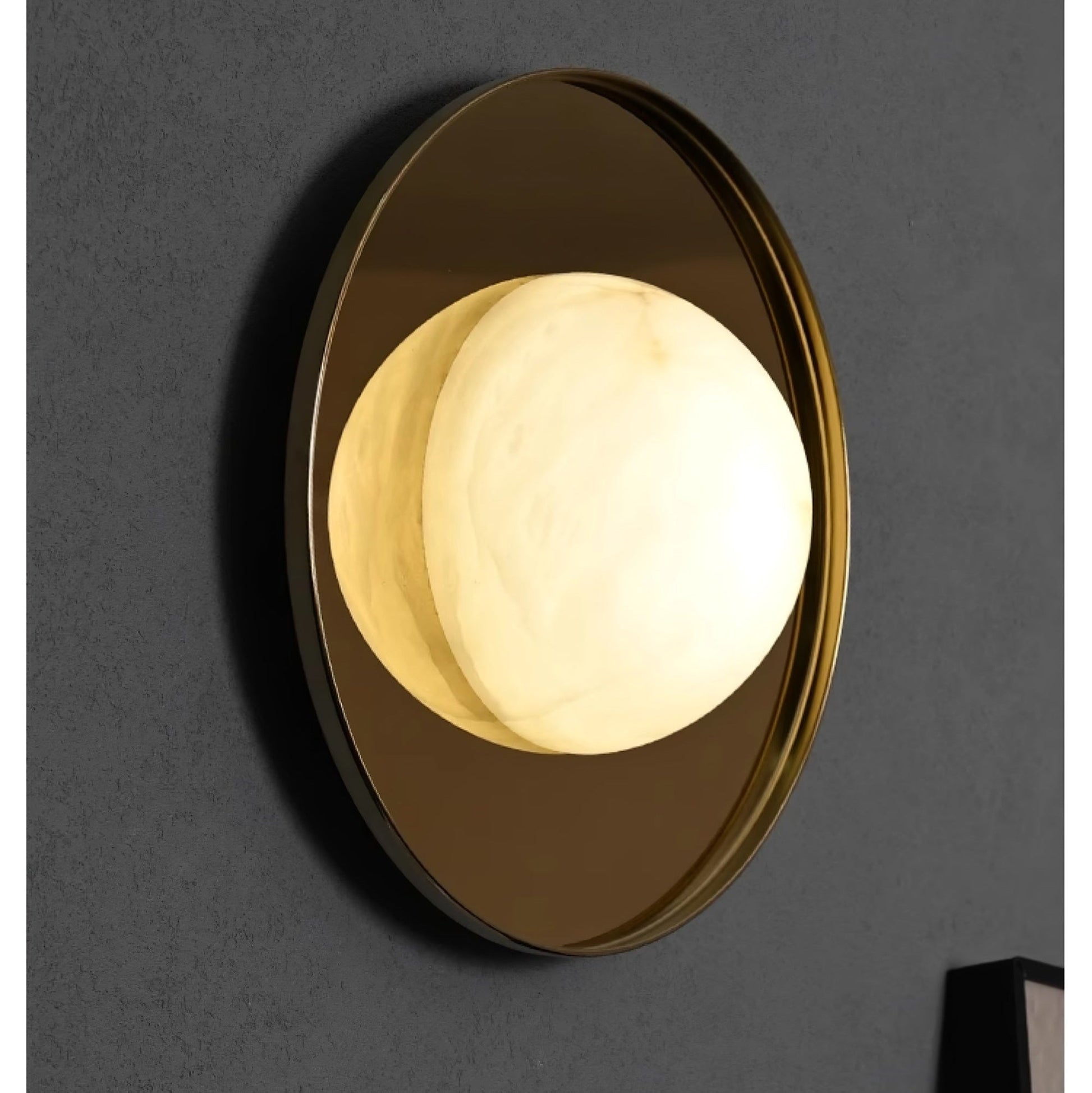 Lyra Modern Alabaster Wall Light-Neutral Decor