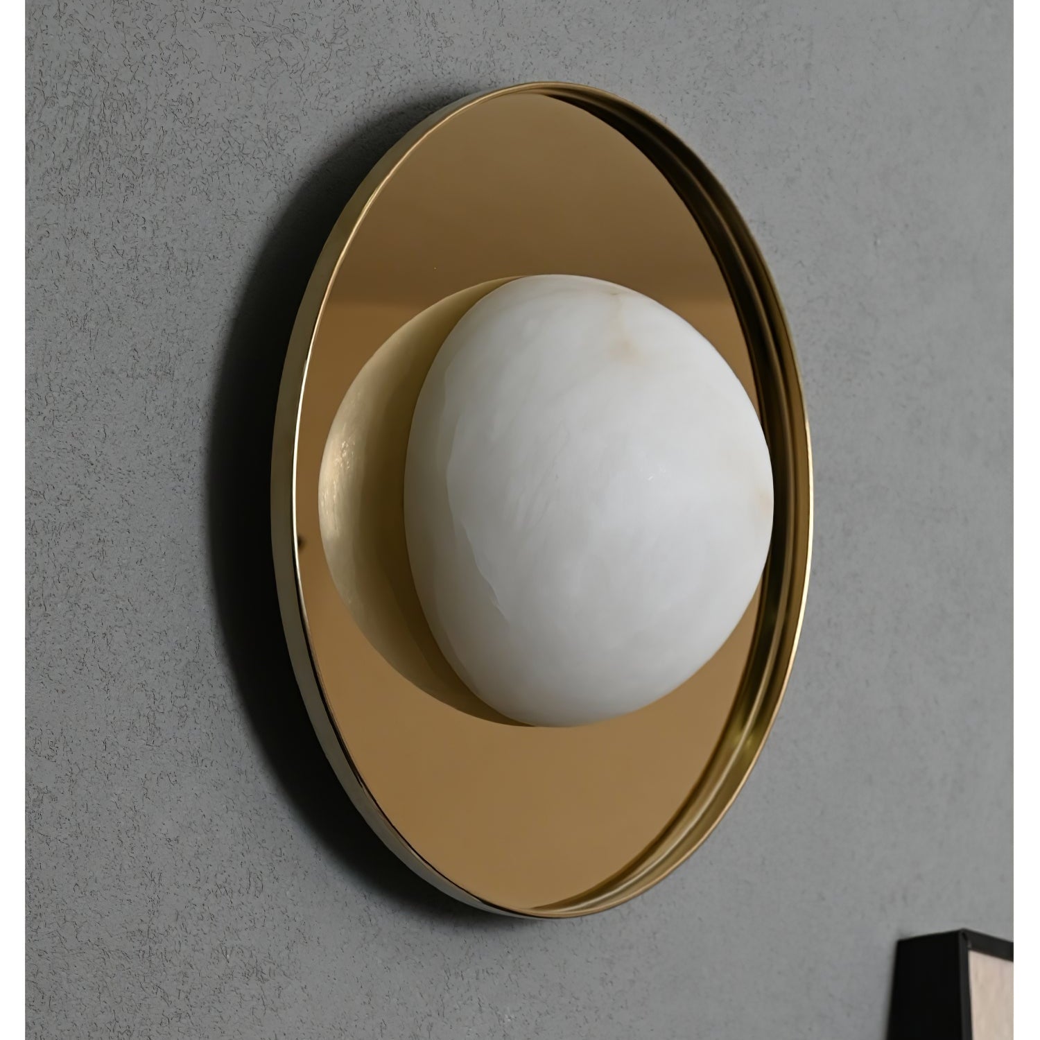 Lyra Modern Alabaster Wall Light-Neutral Decor