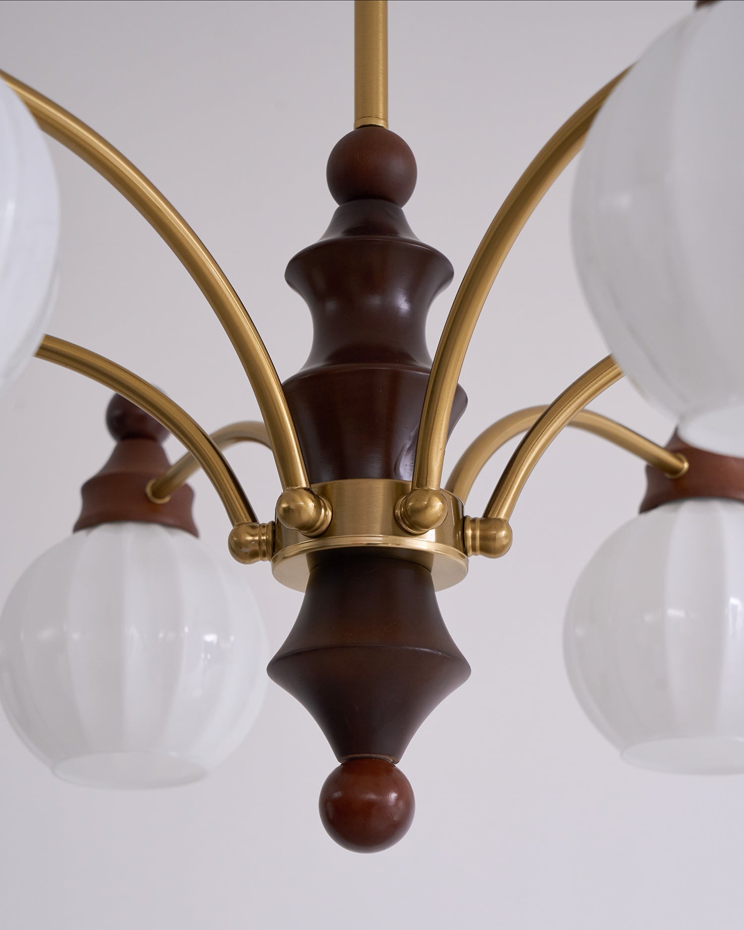 Jago Chandelier Blossom with Glass Shades-Neutral Decor