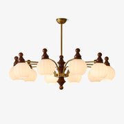 Jago Chandelier Blossom with Glass Shades-Neutral Decor