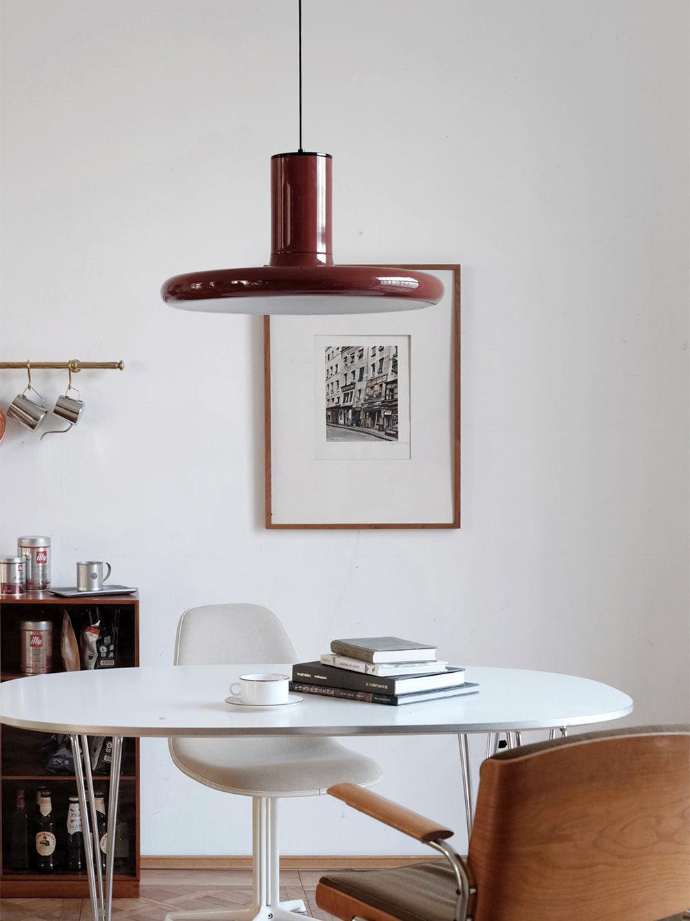 Seloz Pendant Lamp Aluminum Cylinder Disc Industrial-Neutral Decor