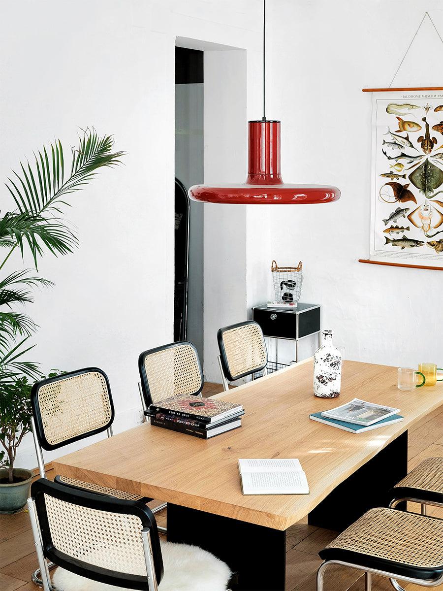 Seloz Pendant Lamp Aluminum Cylinder Disc Industrial-Neutral Decor
