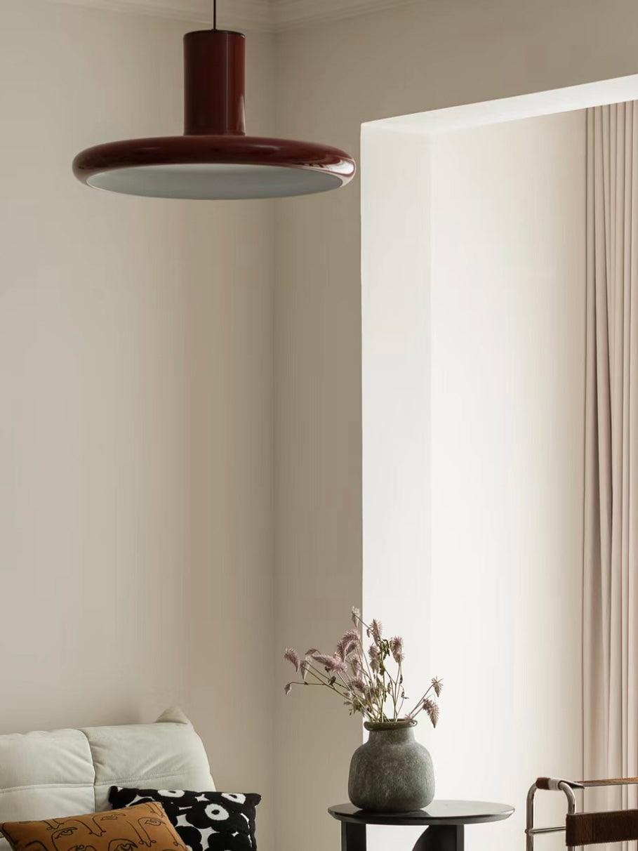 Seloz Pendant Lamp Aluminum Cylinder Disc Industrial-Neutral Decor