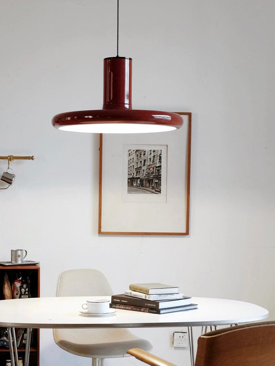Seloz Pendant Lamp Aluminum Cylinder Disc Industrial-Neutral Decor