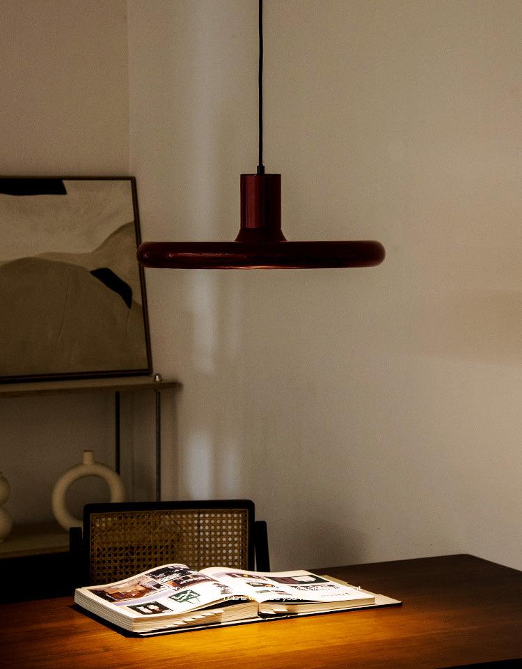 Seloz Pendant Lamp Aluminum Cylinder Disc Industrial-Neutral Decor