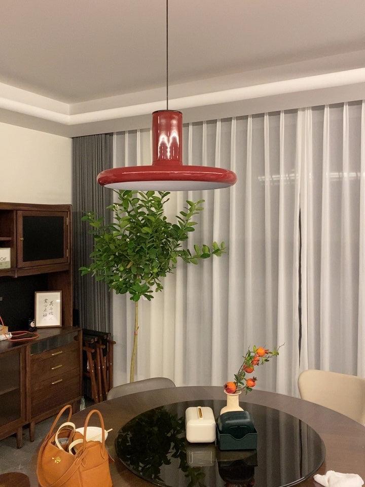 Seloz Pendant Lamp Aluminum Cylinder Disc Industrial-Neutral Decor