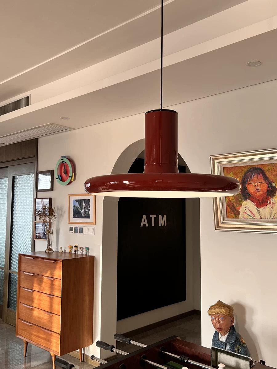 Seloz Pendant Lamp Aluminum Cylinder Disc Industrial-Neutral Decor