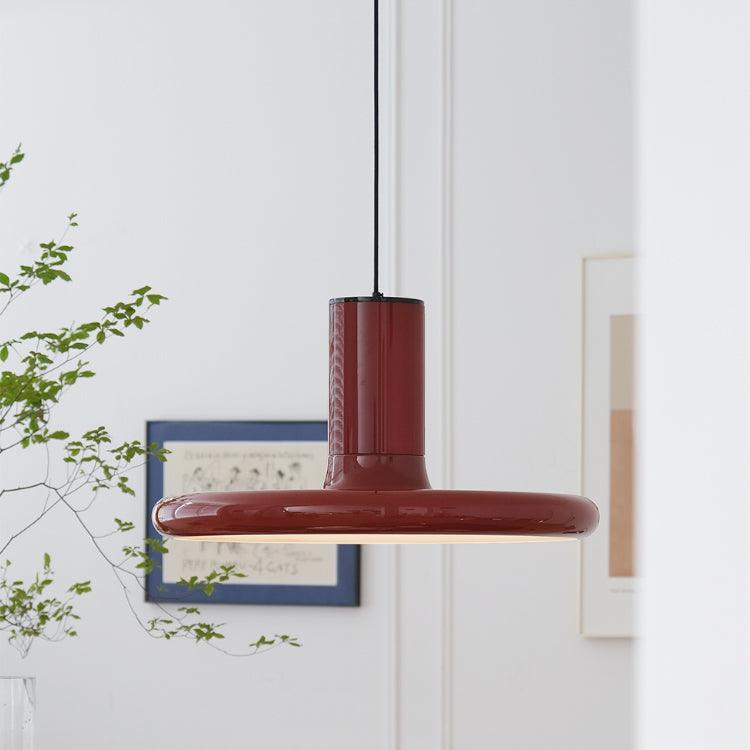 Seloz Pendant Lamp Aluminum Cylinder Disc Industrial-Neutral Decor