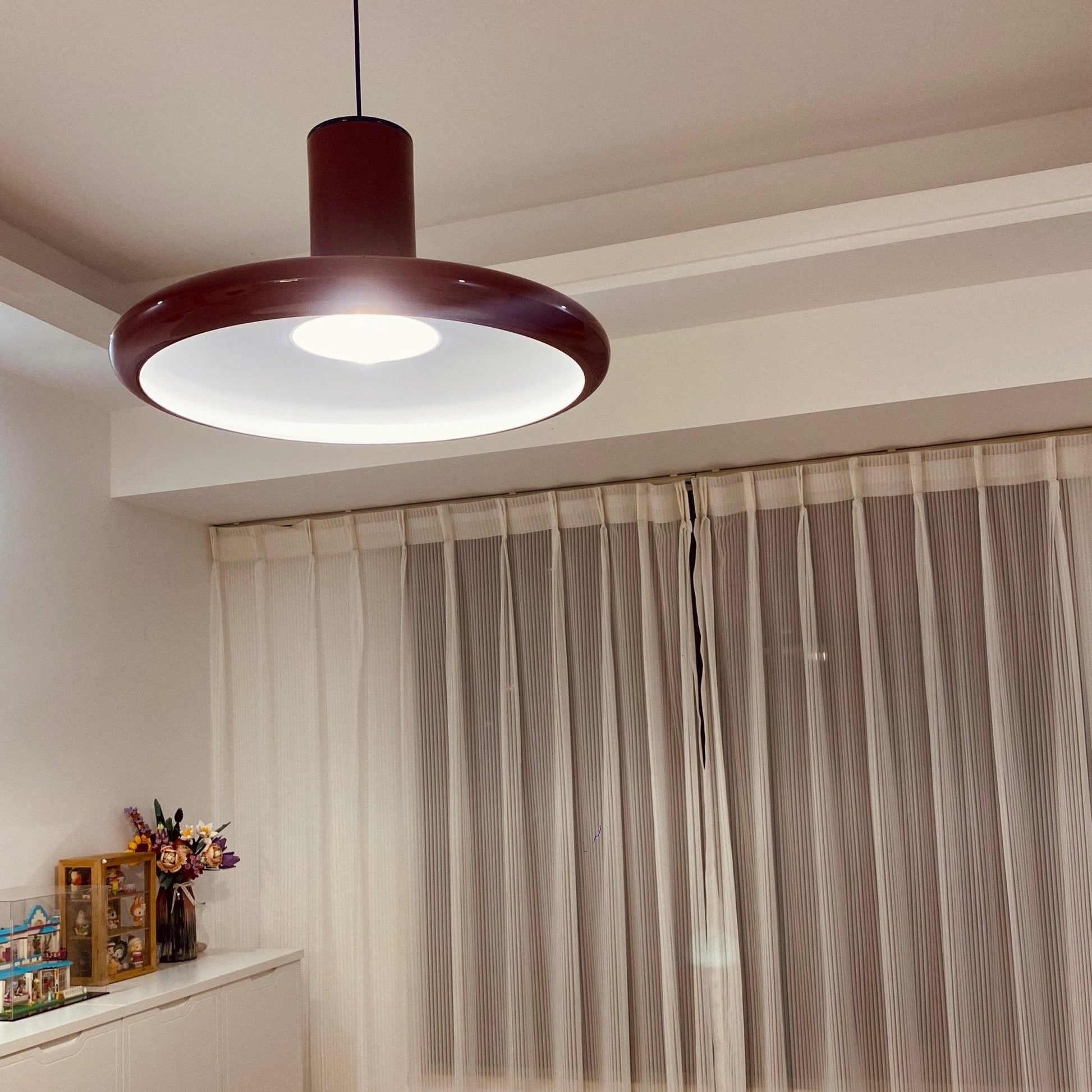 Seloz Pendant Lamp Aluminum Cylinder Disc Industrial-Neutral Decor
