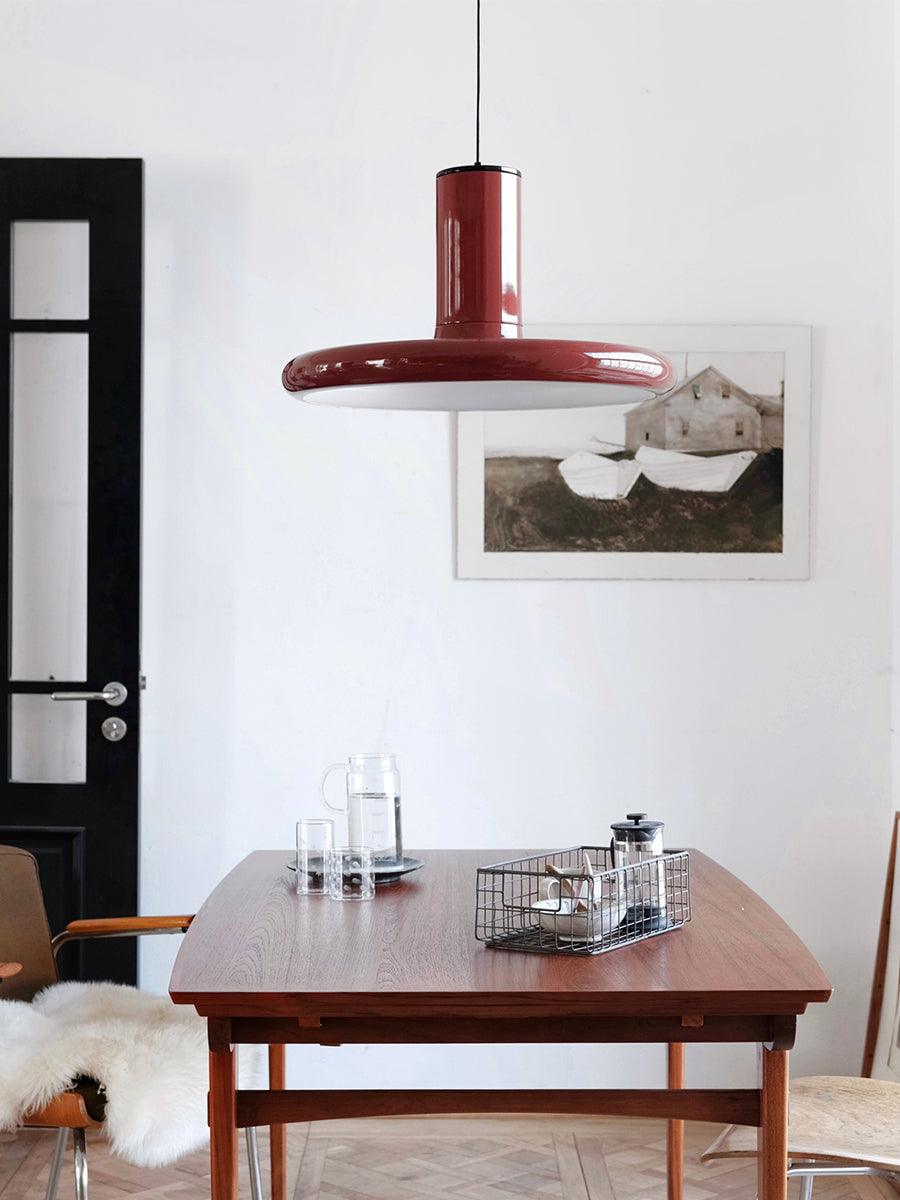 Seloz Pendant Lamp Aluminum Cylinder Disc Industrial-Neutral Decor