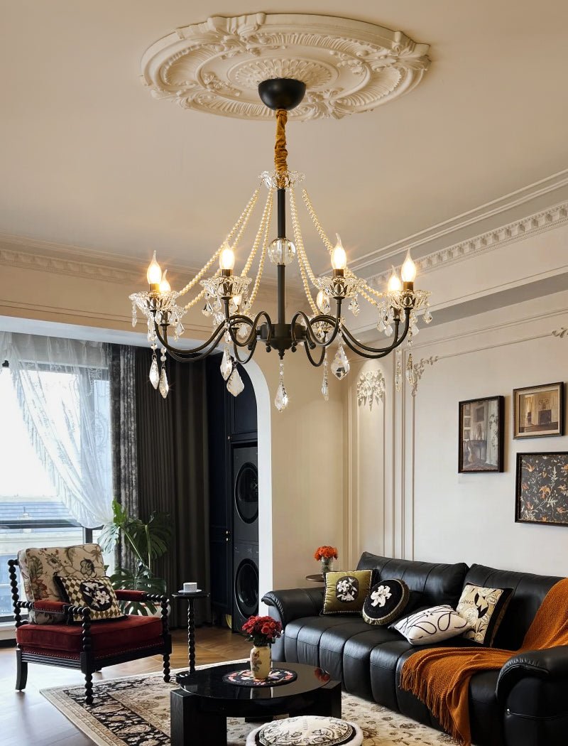 Nymiran Classic Postmodern Luxury Crystal Chandelier-Neutral Decor
