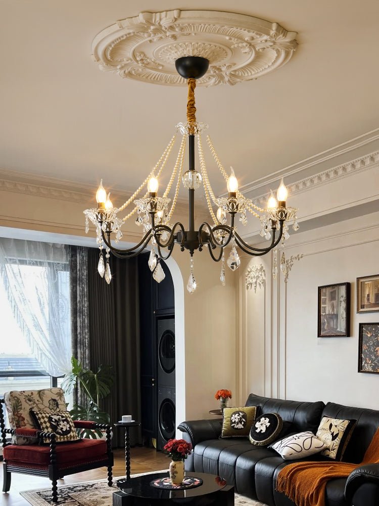 Nymiran Classic Postmodern Luxury Crystal Chandelier-Neutral Decor