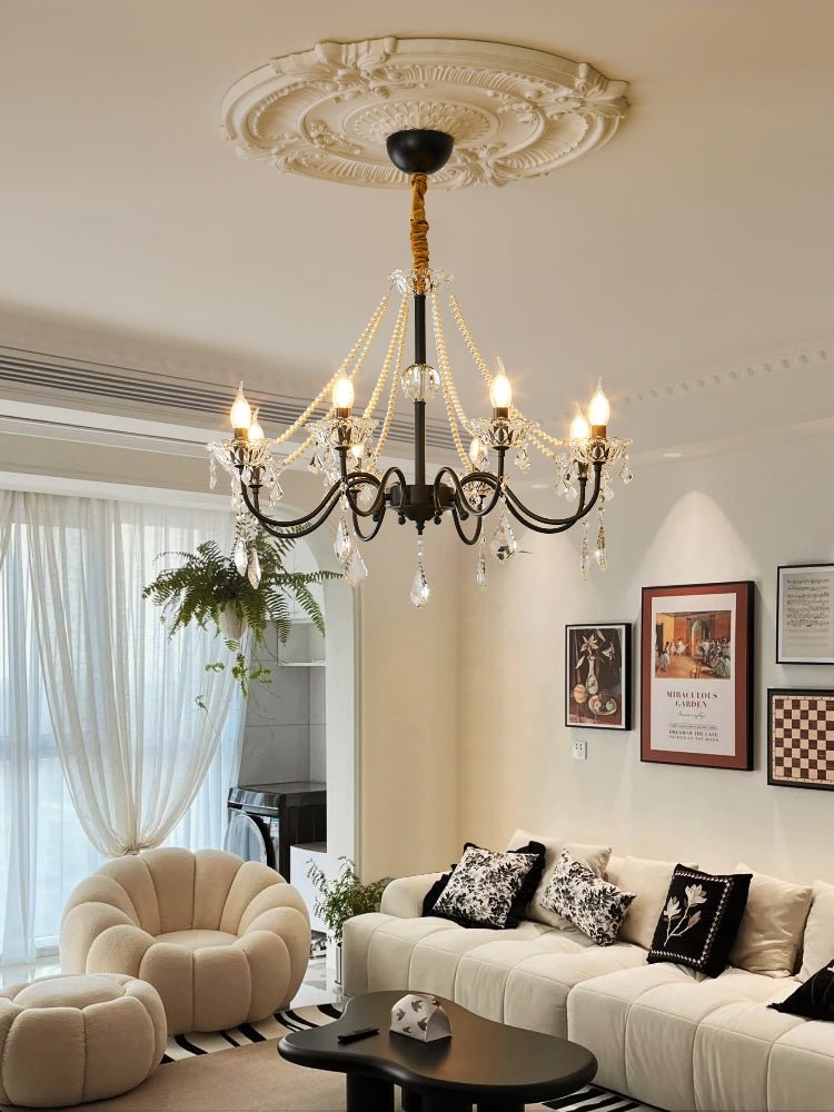 Nymiran Classic Postmodern Luxury Crystal Chandelier-Neutral Decor