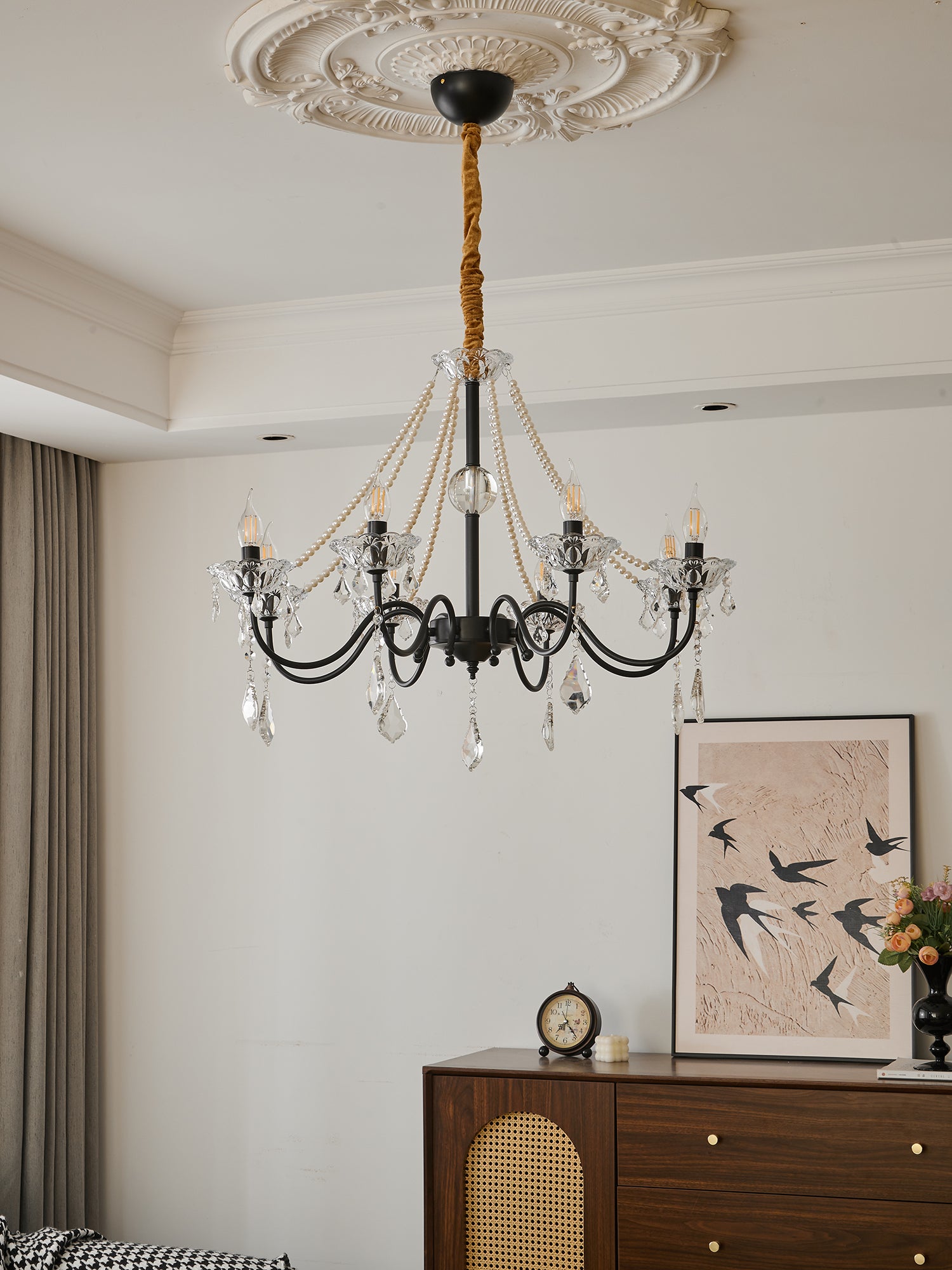 Nymiran Classic Postmodern Luxury Crystal Chandelier-Neutral Decor