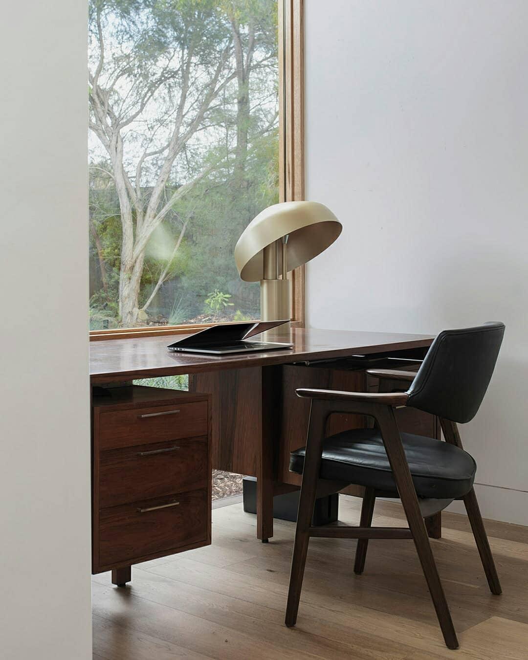 Kite Organic Brass Desk Lamp-Neutral Decor