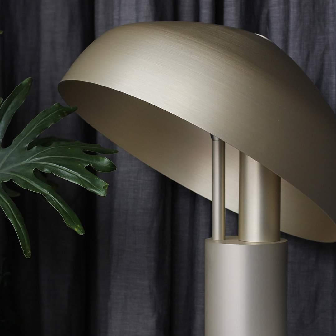 Kite Organic Brass Desk Lamp-Neutral Decor