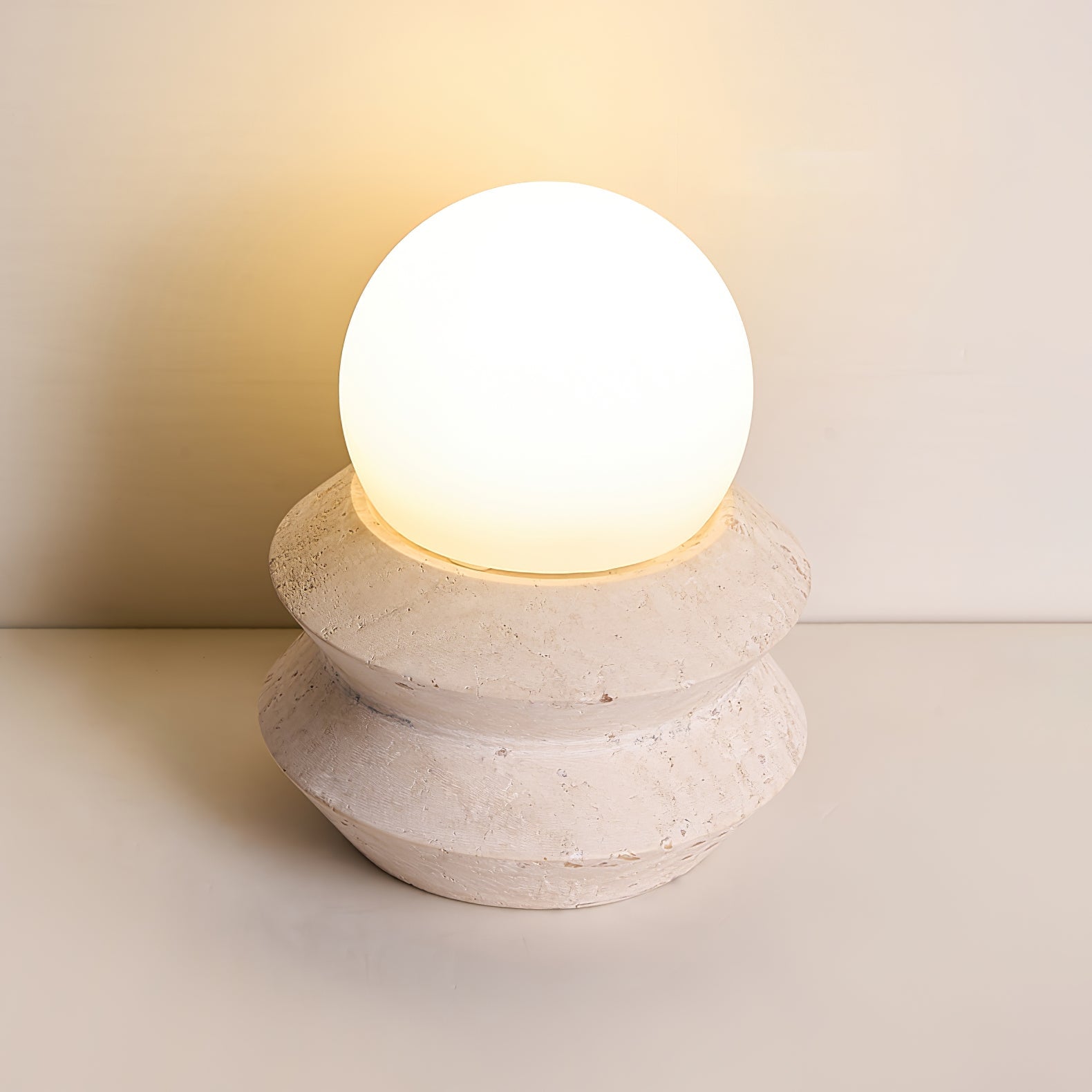 Dylis Lithos Rechargeable Table Lamp-Neutral Decor